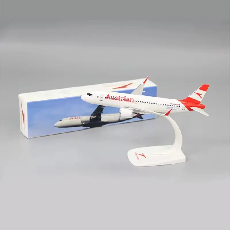A320 Neo Austrian Airlines 1/200 Scale A320 ABS Plastic Building Block Assembly Airplane Model Toy Airplane Collection Display