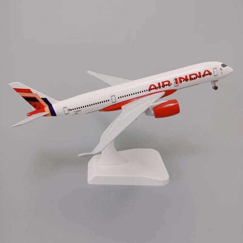 Air India Airbus A350 Airways Diecast Airplane Model with Wheels Landing Gears