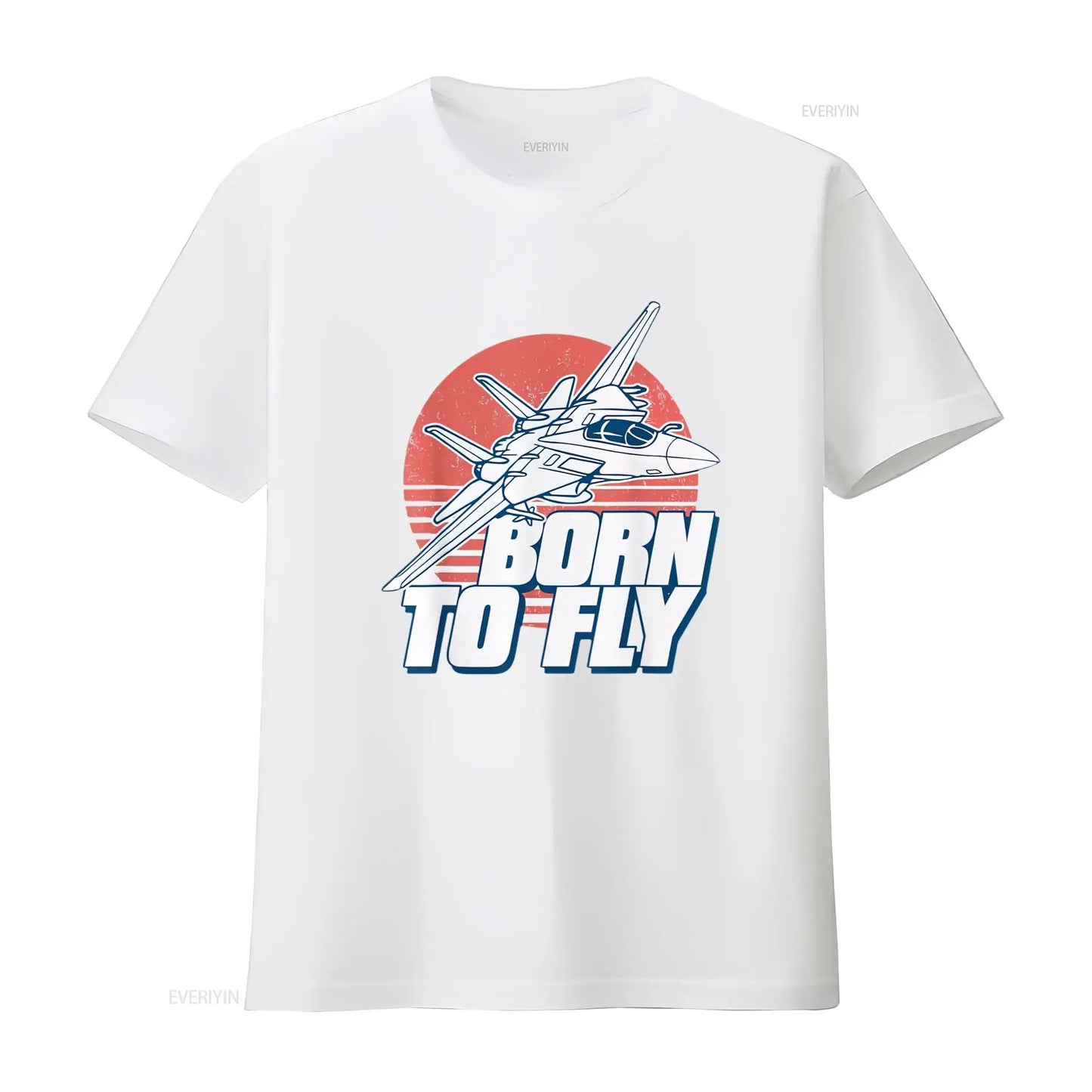 Born to Fly Fighter Jet Plane Kids Boys Airplane T Shirt vintage Washed Soft Casual Breathable Unisex streetwear Comfortable