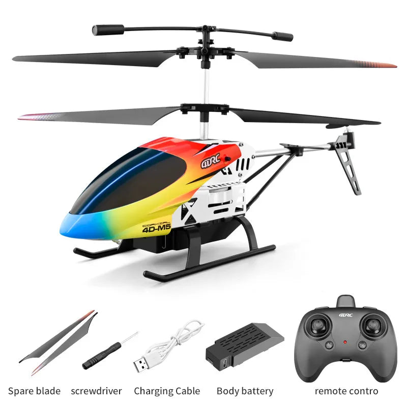 4DRC M5 Remote Control RC Helicopter with Gyro Altitude Hold Drone 3.5 Channel Aircraft Indoor Flying Kid Toy Gift for Boys Girl