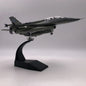 1:72 F16 Diecast Fighter Model, Retro Plane Model, Stimulated Airplane Collection Model with Display Base for Bedroom