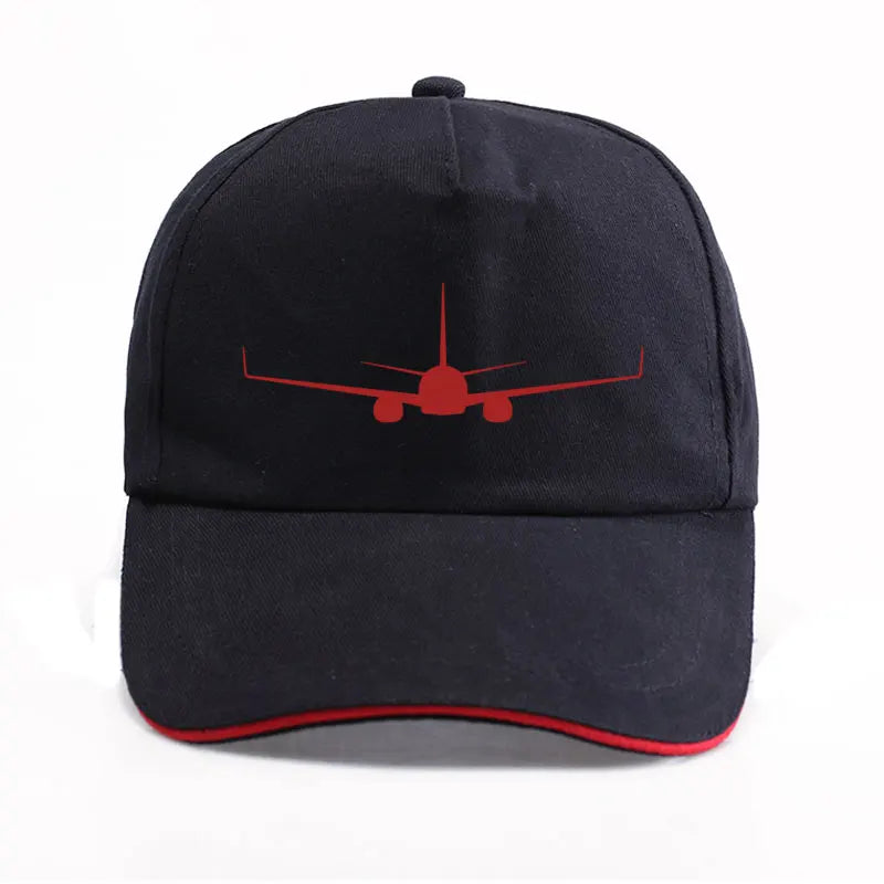 Boeing 737-800 Plane Print High-quality Hat Casual Unisex