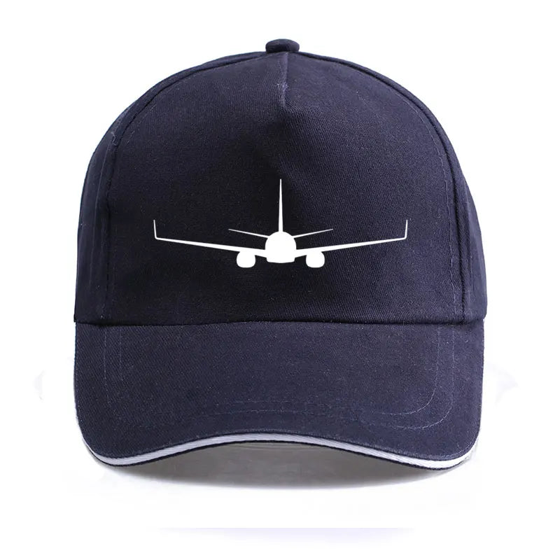 Boeing 737-800 Plane Print High-quality Hat Casual Unisex