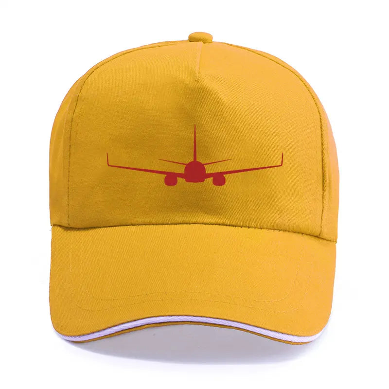 Boeing 737-800 Plane Print High-quality Hat Casual Unisex