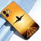Aircraft Airplane Phone Case For Apple iPhone 13 12 Mini 11 Pro Max XR X XS MAX 6 6S 7 8 Plus 5 5S SE 2020 Black Cover Coque