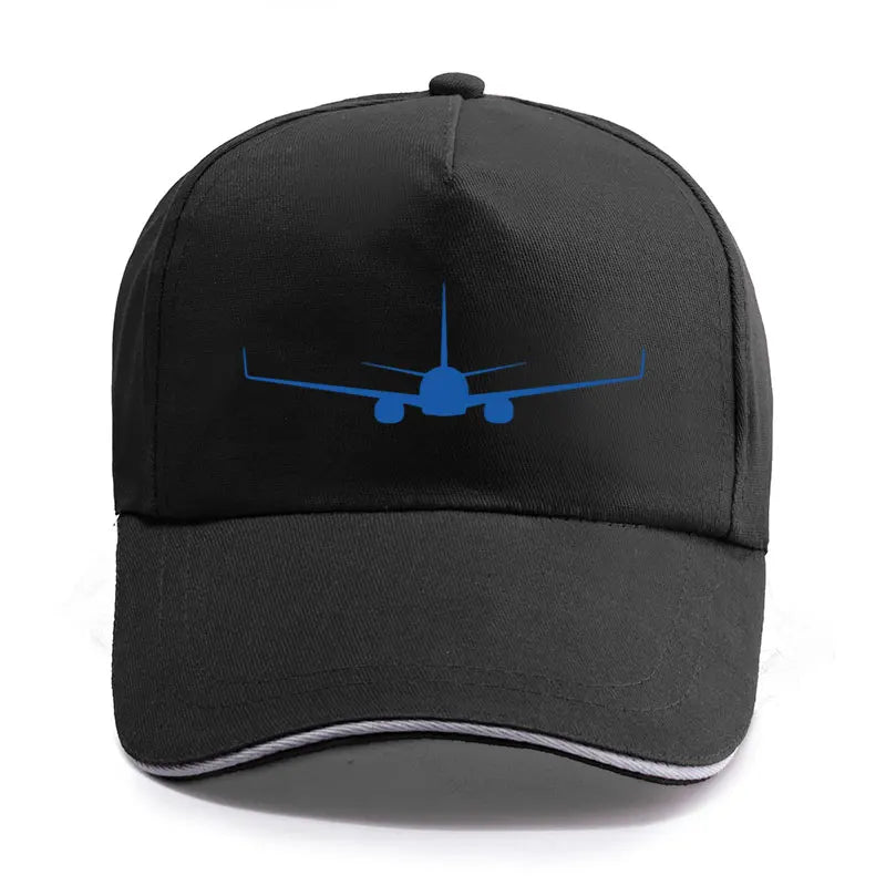 Boeing 737-800 Plane Print High-quality Hat Casual Unisex