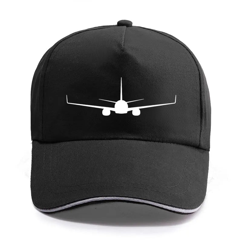 Boeing 737-800 Plane Print High-quality Hat Casual Unisex