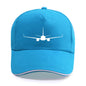 Boeing 737-800 Plane Print High-quality Hat Casual Unisex