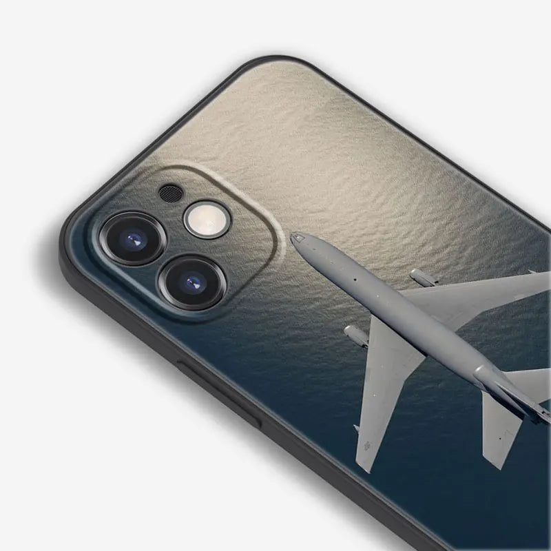 Aircraft Airplane Phone Case For Apple iPhone 13 12 Mini 11 Pro Max XR X XS MAX 6 6S 7 8 Plus 5 5S SE 2020 Black Cover Coque