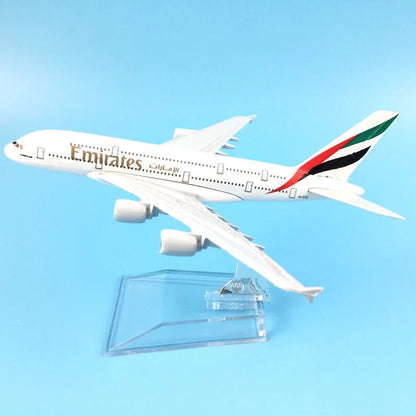 JASON TUTU United Arab Emirates Airline airbus A380 Airplane Model Aircraft Diecast Model Plane Metal 1:400 airplane