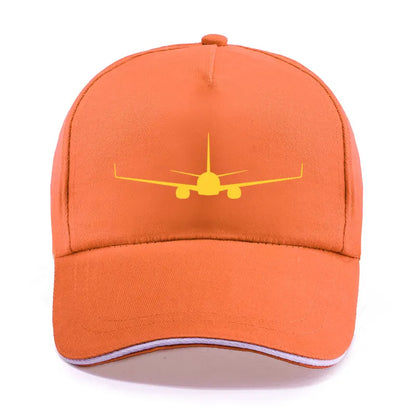 Boeing 737-800 Plane Print High-quality Hat Casual Unisex