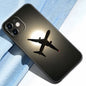 Aircraft Airplane Phone Case For Apple iPhone 13 12 Mini 11 Pro Max XR X XS MAX 6 6S 7 8 Plus 5 5S SE 2020 Black Cover Coque