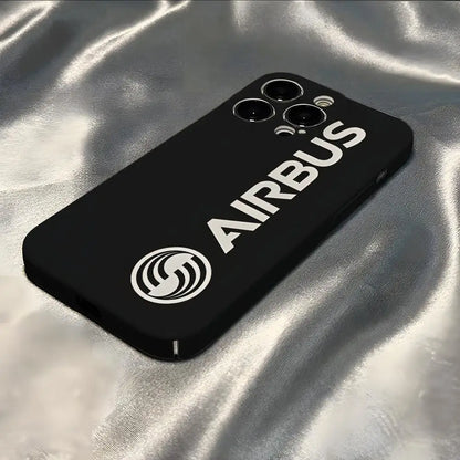 Airbus Logo Phone Case For Iphone 16 Pro Max 15 Pro 13 14 12 11 8 7 Plus X XR XS Max All Inclusive Cover