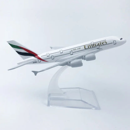 16CM A380 Series airplane kit Alloy Metal Diecast Airplanes Toy Airbus 380 plane model for Collection Gift