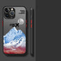 Mountain Peak Aircraft Phone Case for Apple iPhone 15 16 Pro XS Max 16e 13 14 Plus XR SE 7 8 12 11 Pro plus Matte