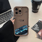 Peak Plane Phone Case For iPhone 17 16 15 14 Pro Max 13 12 11 16 Plus 16E 17 Air Shockproof Matte Soft TPU Silicone Bumper Cover