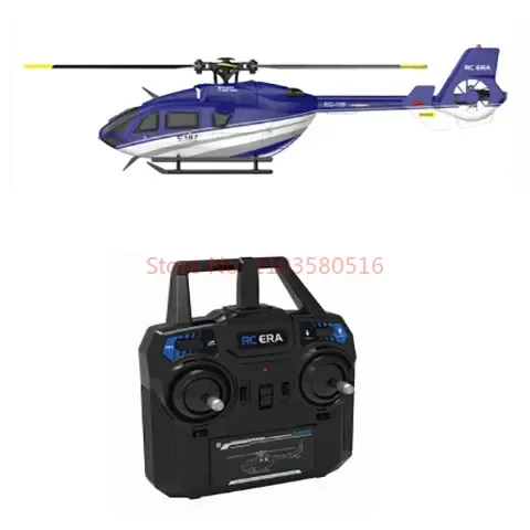 New C187 Remote Control Airplane Kubingke Ec135 Model Remote Control Helicopter Single Paddle No Ailerons Airplane Model Toy
