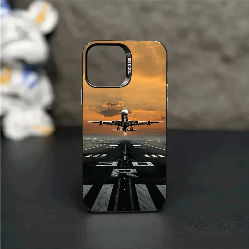 Airplane Case for iPhone 17 16 15 Pro Max Air 16E 14 13 12 11 XS X XR 7 8 Plus SE Cover