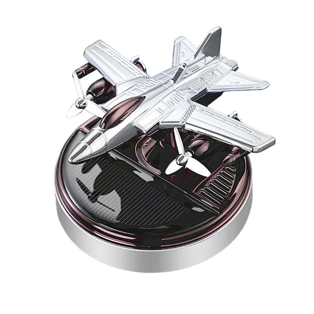New Solar Fighter Car Air Freshener Propeller Rotate Perfume  Fragrance Decoration Flavoring Supplies Interior Accessories