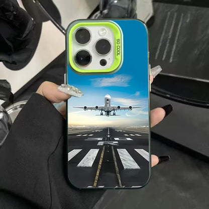 Super airplane Festival Dazzling Shockproof phone Case for iPhone 17 16 15 Pro Max Air 16E 14 13 12 11 XS X XR 7 8 Plus SE Cover