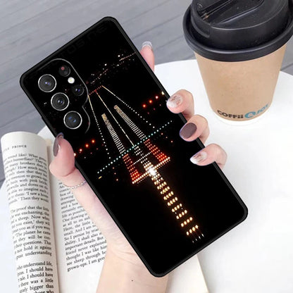 Aircraft Helicopter Airplane Pilot fly phone case Cover For Samsung Galaxy S24 S25 Ultra S21 S22 S10E Note 10 Plus 20 FE S23