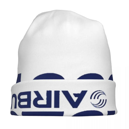 Airbus A320 Logo Warm Knitted Cap Fashion Bonnet Hat Autumn Winter Outdoor Beanies Hats for Men Women Adult
