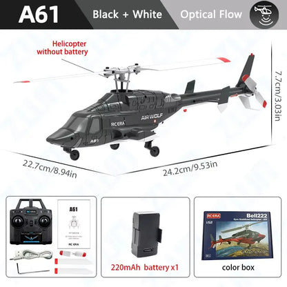 A61 RC Helicopter 2.4G 6-Aixs Gyroscope 4CH Altitude Hold Optical Flow Remote Control Helicopter Toys For Kid Adult
