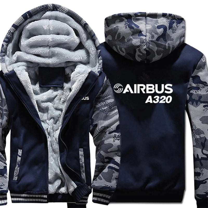 Airbus A320 Hoodies Men Fashion Coat Pullover Fleece Liner Jacket Plane Pilot 320 Airbus Sweatshirts Hoody