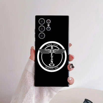 Cool The B_Boeing Design Phone Case for Samsung Galaxy S25 S24 S23 S22 S21 S20 Ultra Plus Shockproof Frosted Soft Cover Funda