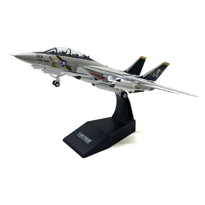 JASON TUTU 1/100 Scale USA F-14 Tomcat fighter Alloy Model Diecast Military Missile bomber