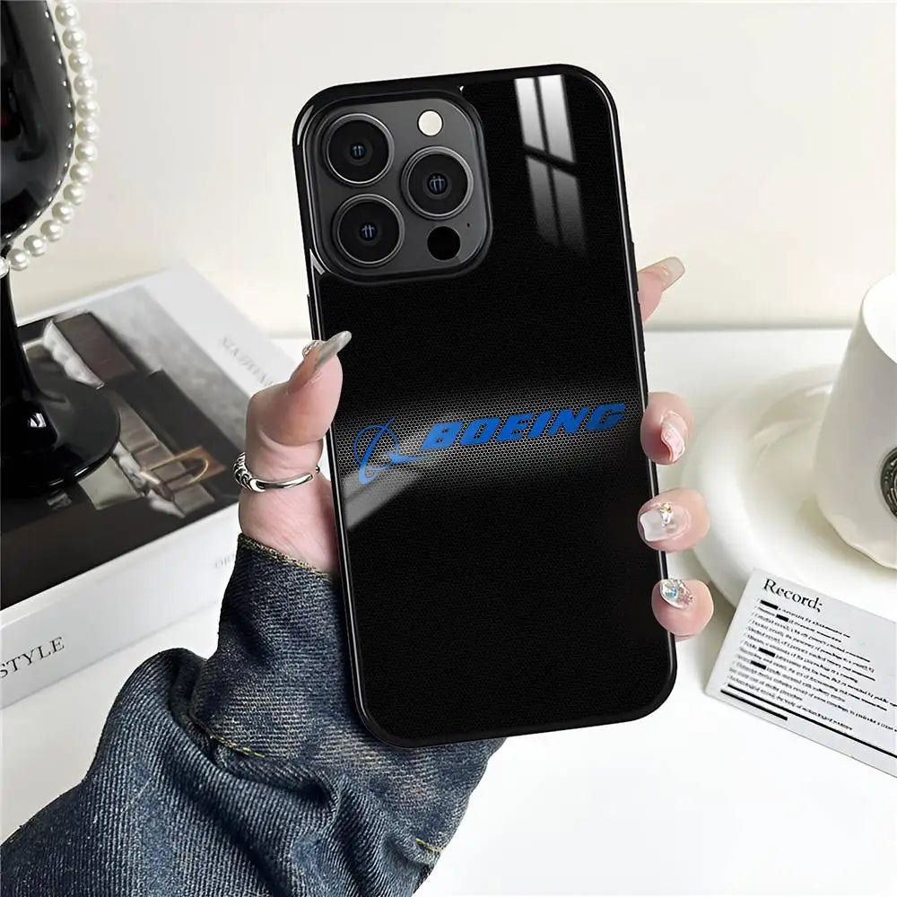 Cool The B_Boeing Design Phone Case MagSafe Magnetic for iPhone 16 15 14 13 12 11 Pro Plus Max Mini Wireless Charger Funda
