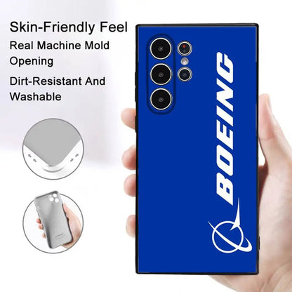 Cool The B_Boeing Design Phone Case for Samsung Galaxy S25 S24 S23 S22 S21 S20 Ultra Plus Shockproof Frosted Soft Cover Funda