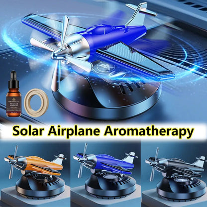 Car Indoor Air Freshener Helicopter Aromatherapy Perfume Solar Aircraft 360 Degree Rotating