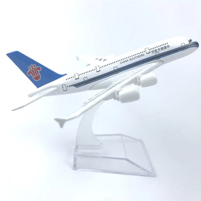 16CM A380 Series airplane kit Alloy Metal Diecast Airplanes Toy Airbus 380 plane model for Collection Gift