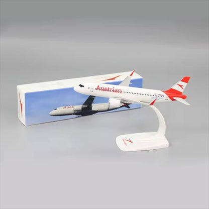 A320 Neo Austrian Airlines 1/200 Scale A320 ABS Plastic Building Block Assembly Airplane Model Toy Airplane Collection Display
