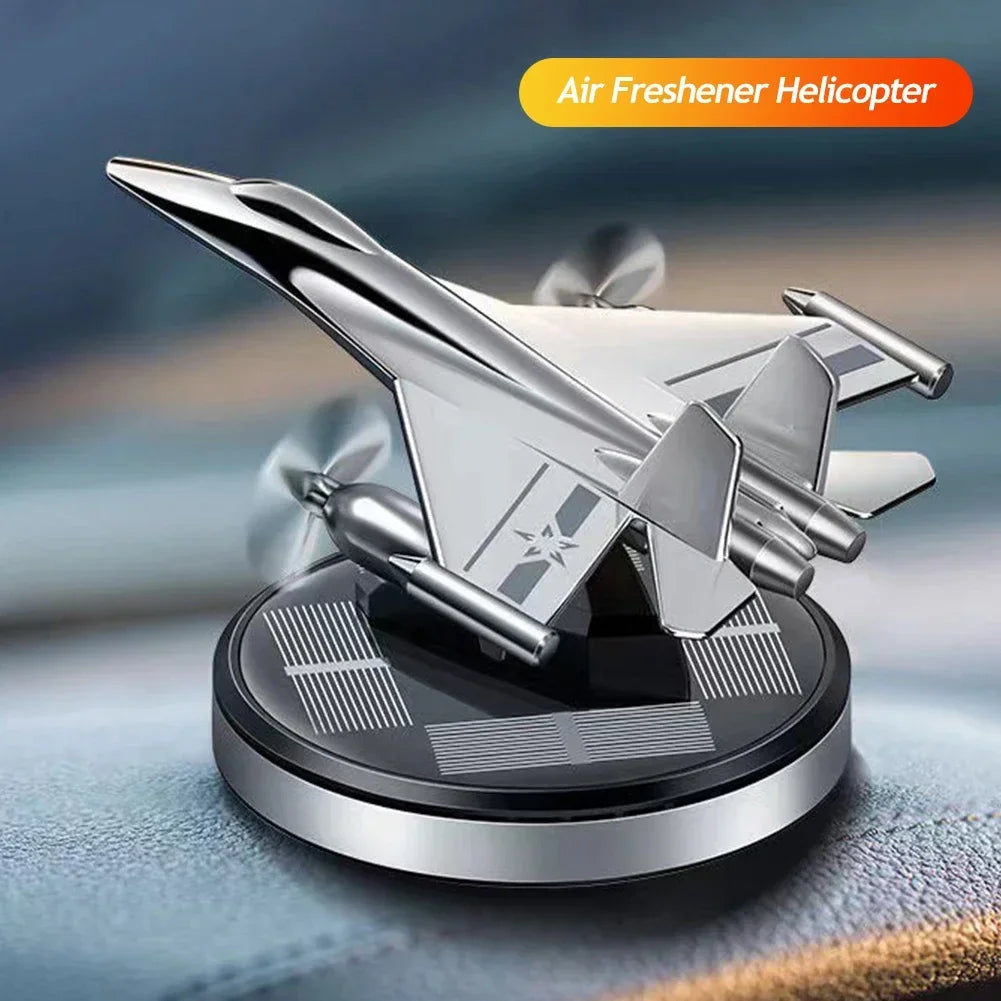 Solar car air freshener, aircraft rotating aromatherapy perfume, car long-lasting fragrance, car interior decoration