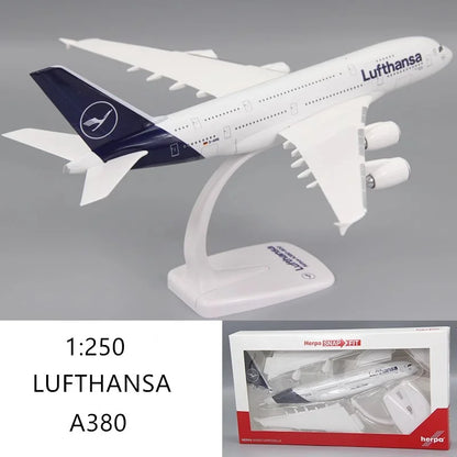 Model Singapore A380/Emirates Wildlife/British /France /Lufthansa Air Airline Aircraft Collection