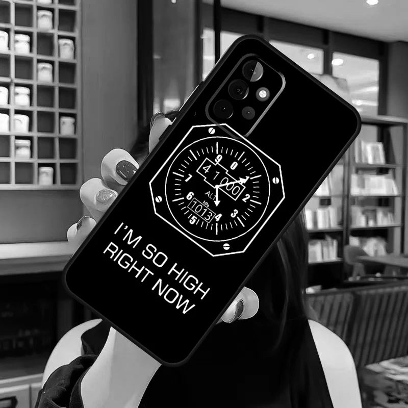 Aviation Helicopter Cockpit Instrument Case For Samsung Galaxy A05 A16 A56 A36 A26 A54 A34 A14 A52 A32 A13 A33 A53 A15 A35 A55