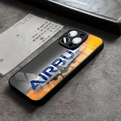Airbus Logo Phone Case For IPhone 17 14 Pro Max 15 Pro 12 11 13 Mini X XR XS 16e Plus SE Glass Cover