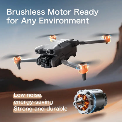 GT50 Drone FPV 8K Professional 4K HD Dual Camera WIFI Light Flow Brushless Motor Obstacle Avoidance Quadcopter Toys