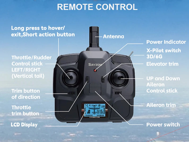 RC Plane 5CH 3D/6G Fixed-wing RC Airplane 2.4GHz P51D Mustang RTF for Adults Beginners Easy to Fly