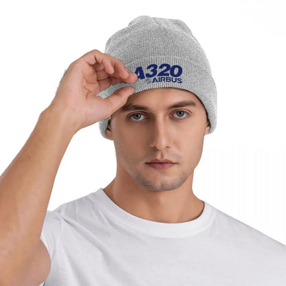 Airbus A320 Logo Warm Knitted Cap Winter Knit Bonnet Hat Skullies Beanies Hip Hop Caps for Unisex