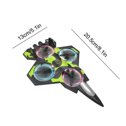 EPP Foam Remote Control Foam Fighter RC Drones Rechargeable Glider Flying Helicopter Toy Portable with Light RC Hobby Jet Plane