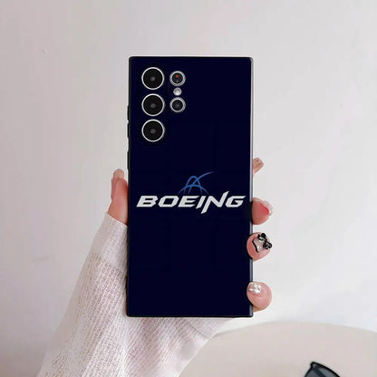 Cool The B_Boeing Design Phone Case for Samsung Galaxy S25 S24 S23 S22 S21 S20 Ultra Plus Shockproof Frosted Soft Cover Funda