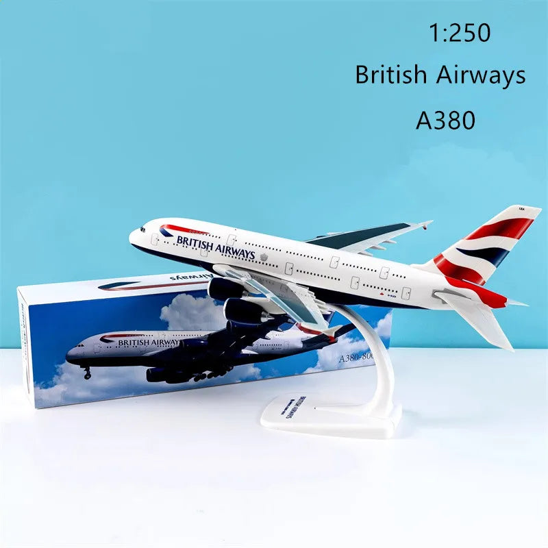 Model Singapore A380/Emirates Wildlife/British /France /Lufthansa Air Airline Aircraft Collection