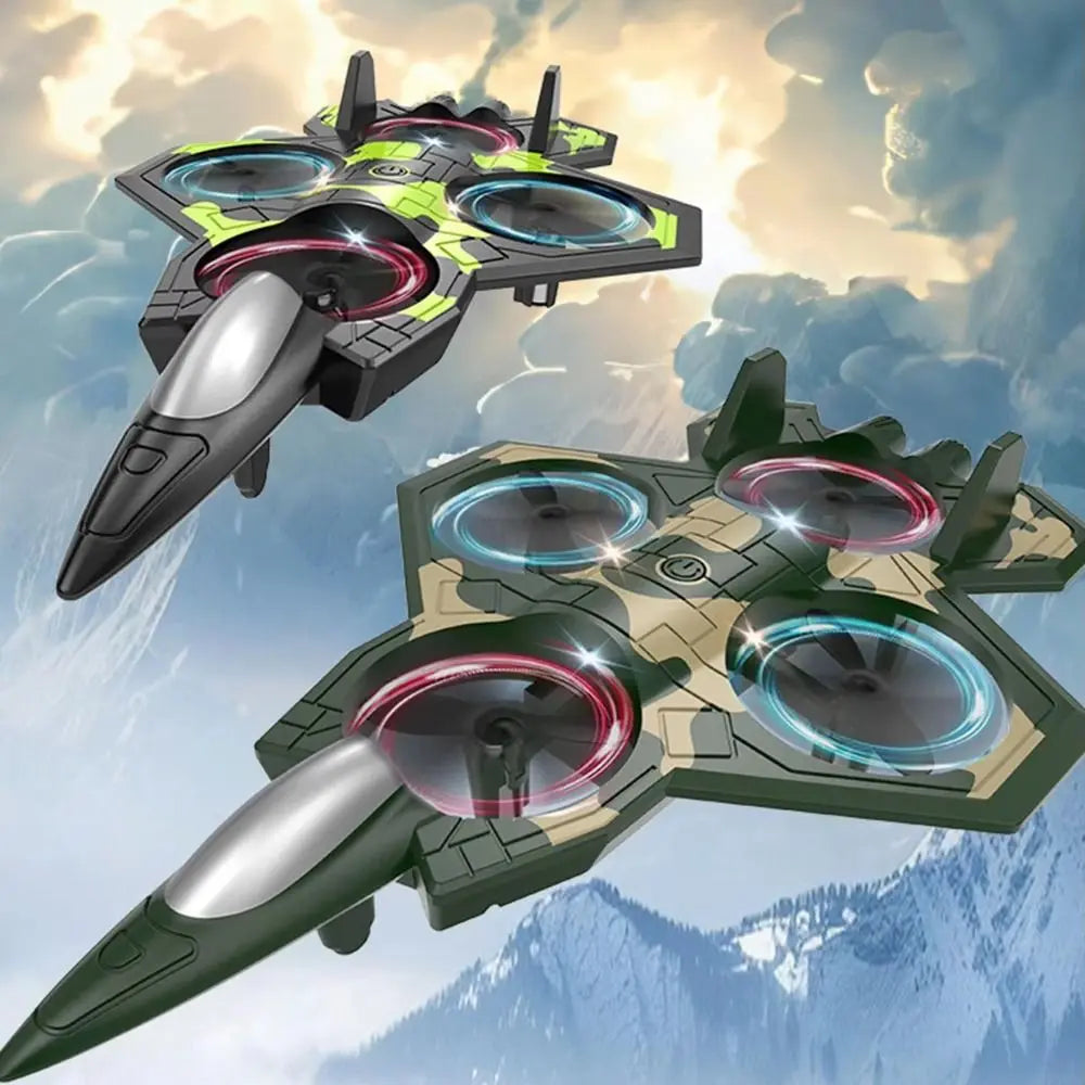 EPP Foam Remote Control Foam Fighter RC Drones Rechargeable Glider Flying Helicopter Toy Portable with Light RC Hobby Jet Plane