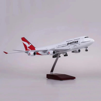 Scale 747 B737 47cm Australia Qantas Airlines Plane Model Resin Diecast Airplane Display Gifts Collection Aircraft Model Decor