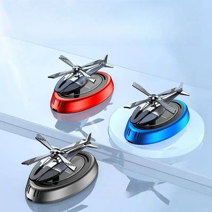 Solar Car Fragrance Helicopter Car Air Freshener ornaments Decor Interior Decoration Solar Rotating Aroma Diffuser for Office