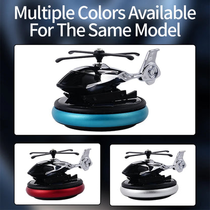 Unscented car ornaments DIY perfume solar rotating propeller helicopter air freshener decorations accessories interior dashboard