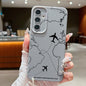 Airplane Route Case For Samsung Galaxy S24 S23 S22 S25 Ultra Edge S21 FE A14 A34 A16 A26 A36 A56 A15 A35 A52 A53 A54 A55 5G Capa